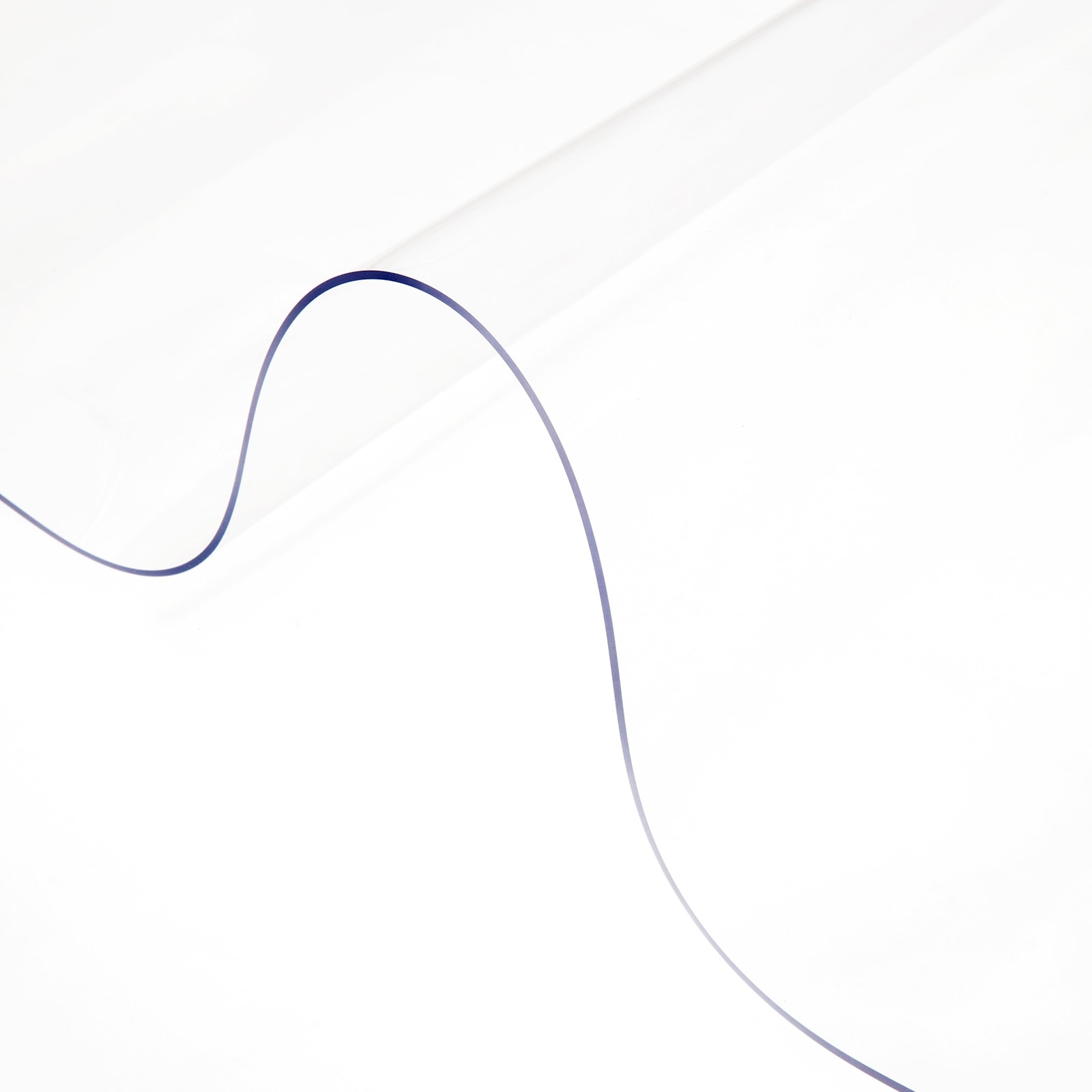 VEVOR Plastic Table Cover, Clear Table Protector, Rectangle Clear Desk Mat, Waterproof & Easy Cleaning