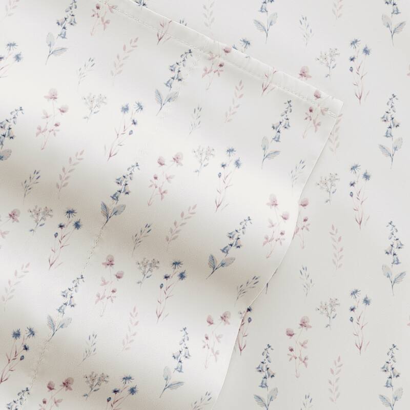 Delicate Blossoms Patterned Ultra-Soft Bed Sheet Sets