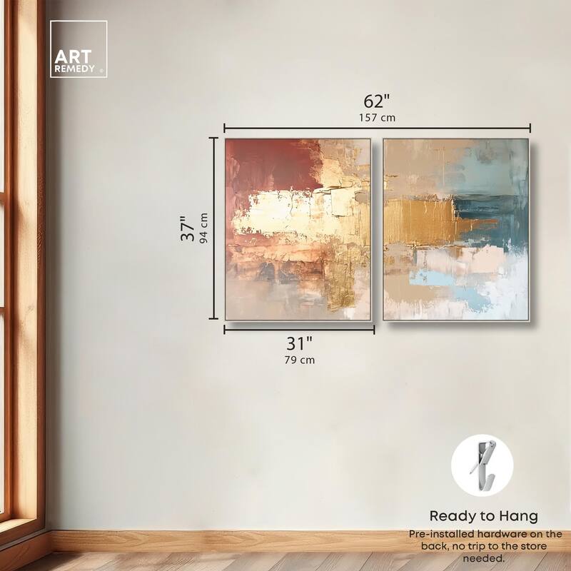 Earthy Glow V Canvas Set of 2 by Art Remedy