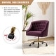 preview thumbnail 59 of 109, Modern Velvet Tufted Office Chair with Gold Metal Base by HULALA HOME