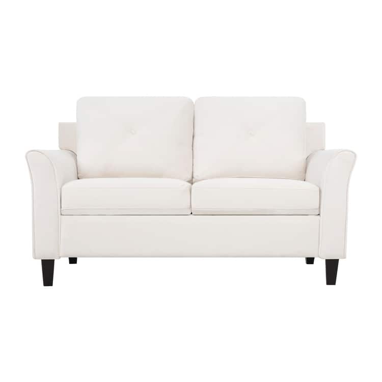 Raelynn Button Tufted Loveseat Sofa, Affordable Modern Loveseat Sofa Couch for Small Spaces - Durable and Sturdy