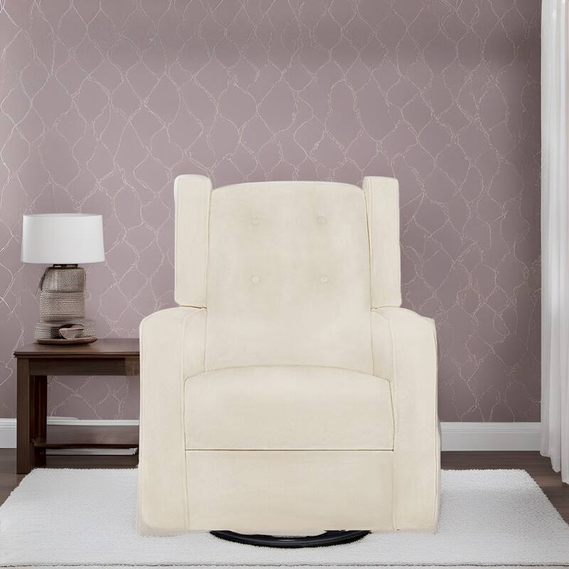 360° Swivel Glider Rocker Recliner - Nursery Chair for Breastfeeding & Maternity, Plush Cushions & Gentle Rocking Motion