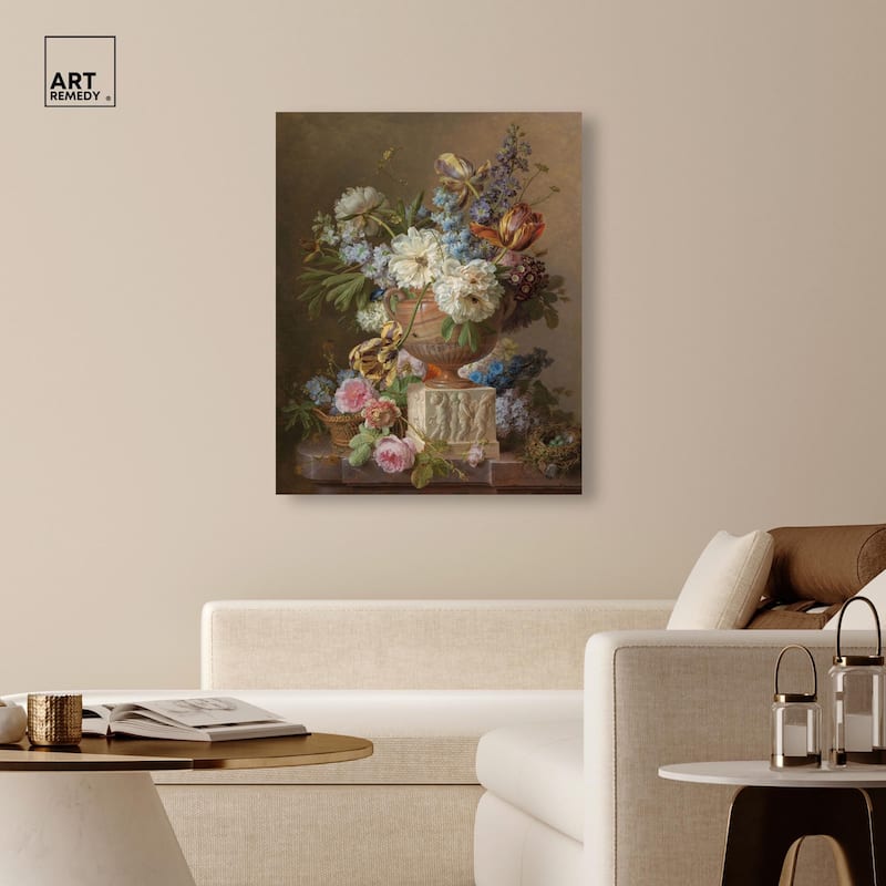 Alabaster Vase 1783 Canvas by Art Remedy, Gallery Wrapped