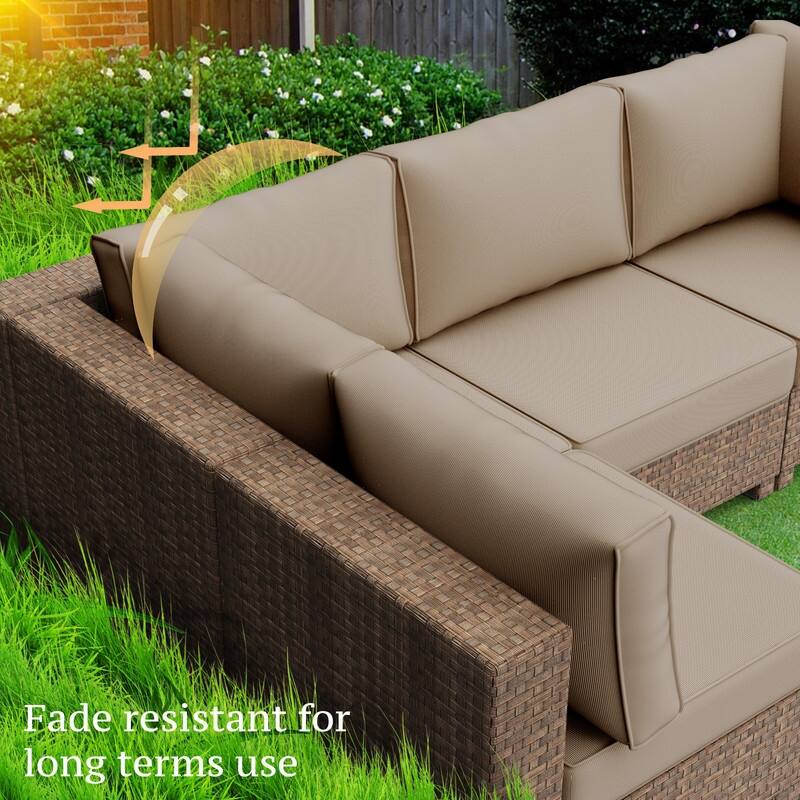 14 Piece Patio Furniture Cushion Set Outdoor Sofa Replacement Cushions