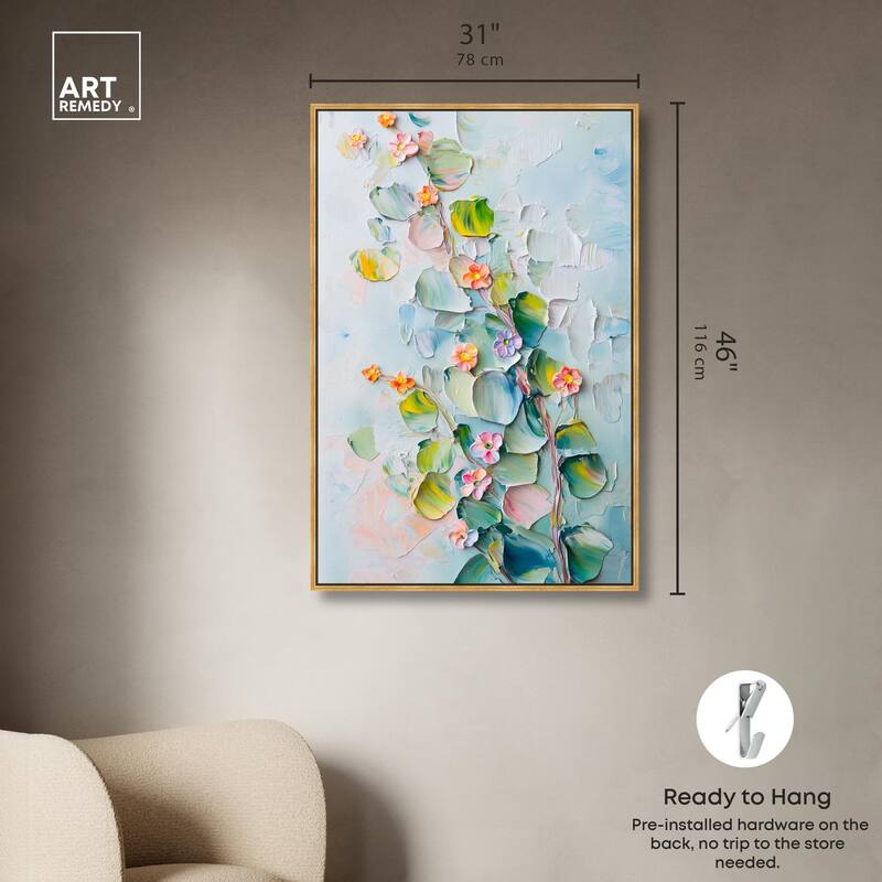 Textured Tendrils I Canvas by Art Remedy
