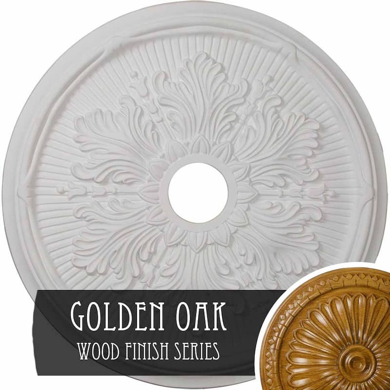 23 3/4"OD x 3 5/8"ID x 1 7/8"P Luton Leaf Ceiling Medallion