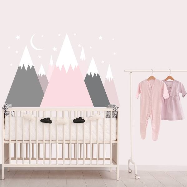 How To Paint A Diy Nursery Mountain Mural No Art Skills Required