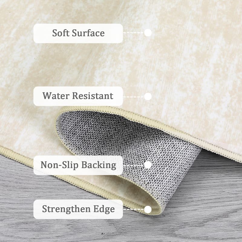 Garvee Modern Abstract Solid Area Rug