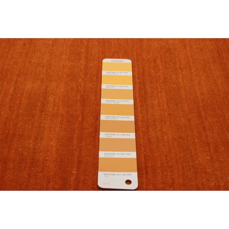 Kashkuli Gabbeh Burnt Orange Rug 2'6" x 6'5" - 2'6 x 6'5