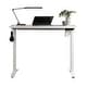 preview thumbnail 13 of 15, White Electric Standing Desk 4 Memory Presets 47x26 Inch USB A C Ports