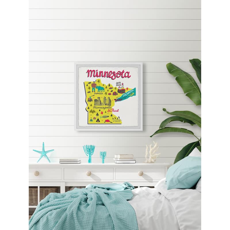 'Explore Minnesota' Framed Painting Print