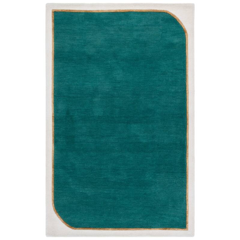 SAFAVIEH Handmade Fifth Avenue Abla Border Design Wool Rug