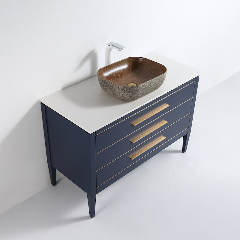 Dowell Ceramic Vessel Sink - Oval