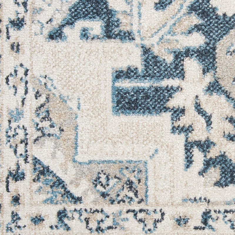 Nourison Geneva Traditional Bordered Area Rug.