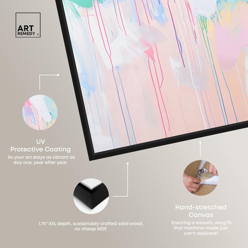 Joyful Drips Canvas Set of 2 by Art Remedy