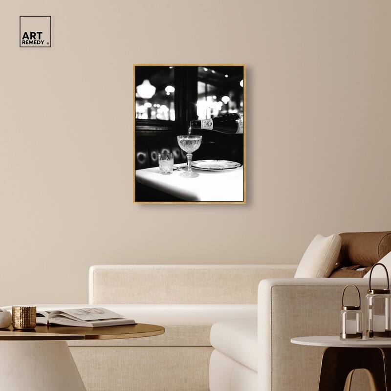 Sparkling in Monochrome II Canvas by Art Remedy
