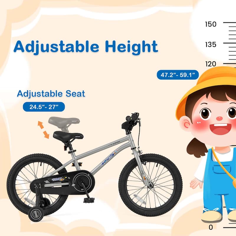 Costway 14/16/18-Inch Kid’s Bike for 4-7 Years Old with Adjustable - See Details
