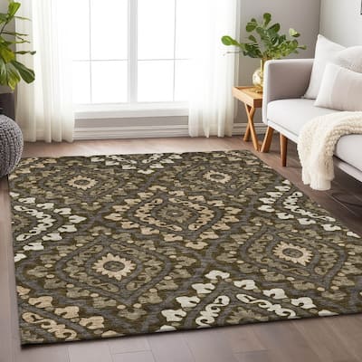 Premium Washable Super Soft Diamond Medallions Mayfield Rug