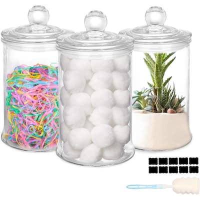 Glass Apothecary Jars with Lids