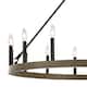 Acroma 15 Light 40 In Modern Farmhouse Wagon Wheel Chandelier-UL
