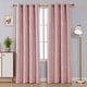 preview thumbnail 27 of 106, Deconovo Silver Line 52 Width Curtain Panel Pair (2 Panel) W52" x L108" - Coral Pink