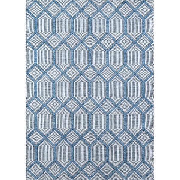 Erin Gates by Momeni Langdon Cambridge Hand Woven Wool Blue Area Rug