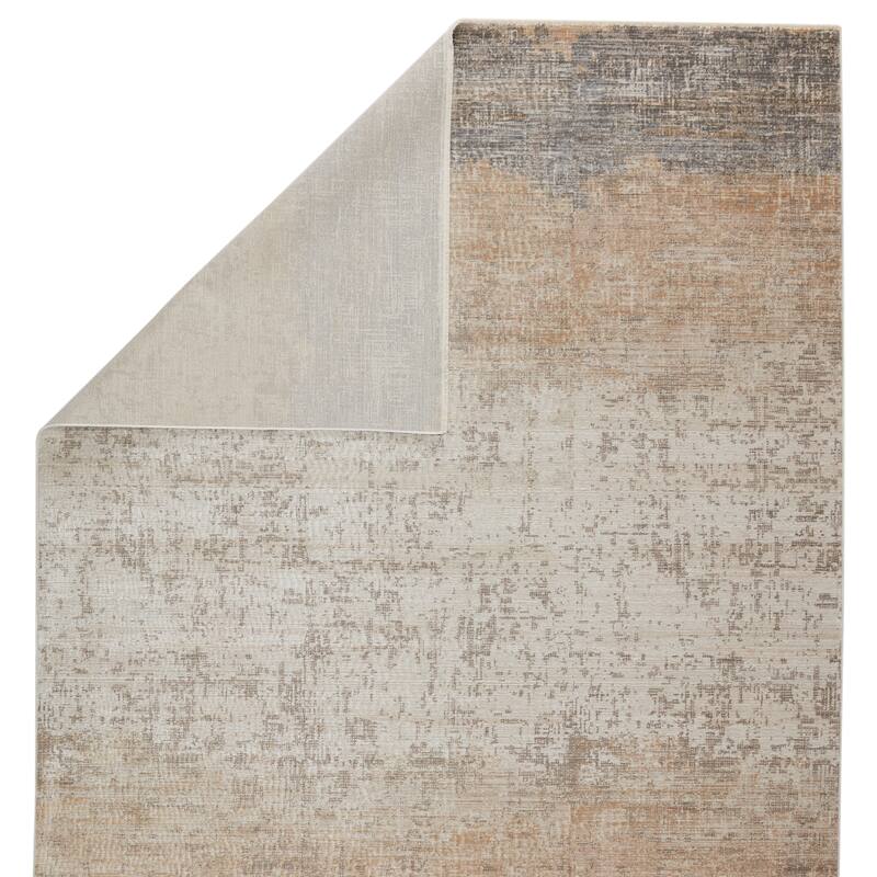 Akari Abstract Gray/ Light Tan Area Rug