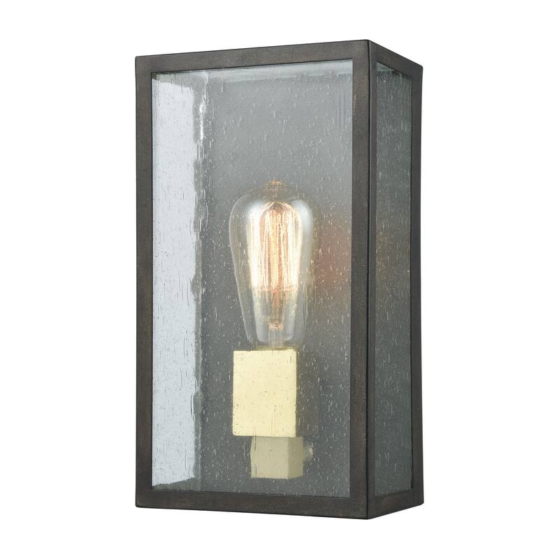 McKenzie 11'' High 1-Light Outdoor Sconce - Blackened Bronze - 11 inch Tall - 11 inch Tall - Blackened Bronze