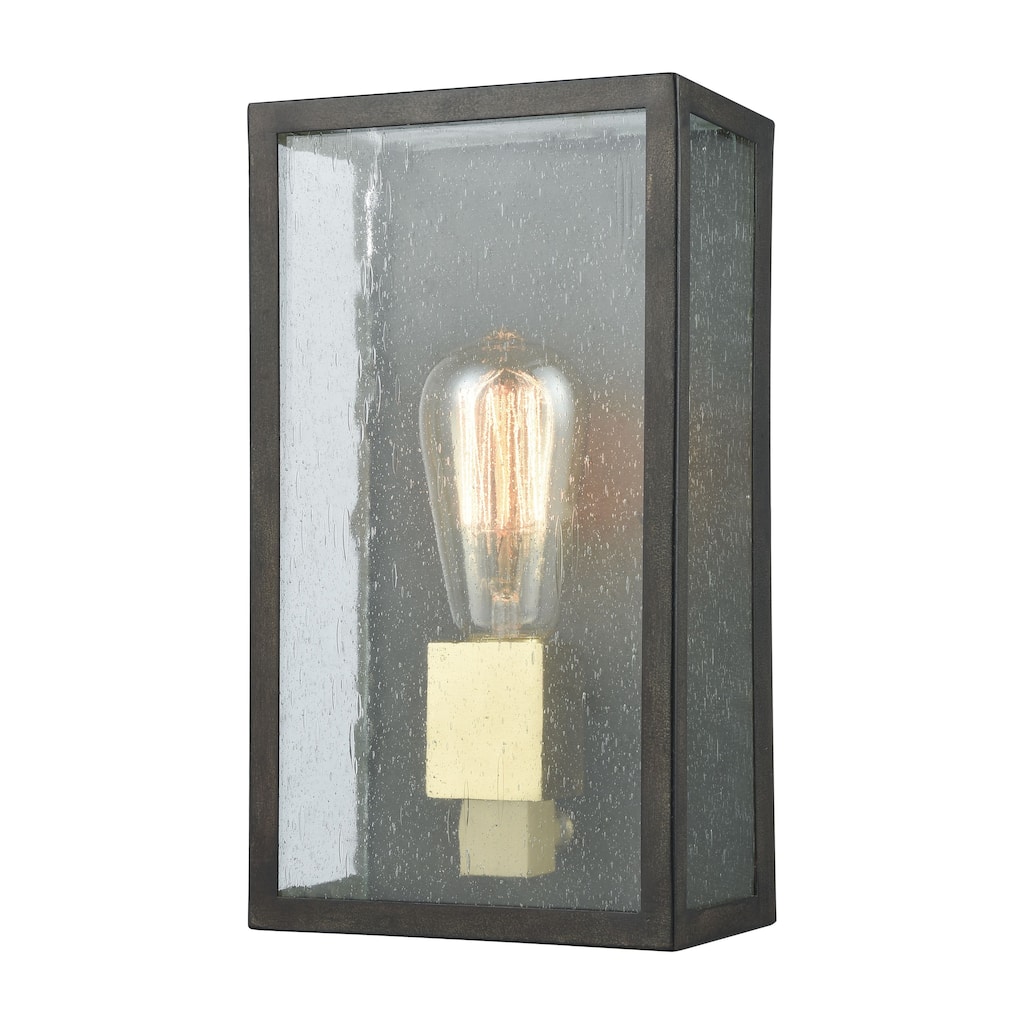 McKenzie 11'' High 1-Light Outdoor Sconce - Blackened Bronze - 11 inch Tall