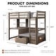 preview thumbnail 2 of 8, Furniture of America Wegh Solid Wood Twin Size Loft Bed with Workstation and Hidden Storage