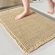 preview thumbnail 1 of 13, Bath Mat Super Absorbent Non Slip Bathroom Rug Washable Brown - 17 x 24in