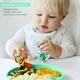 preview thumbnail 3 of 6, Grabease Baby Spoons, Toddler Utensils, Baby Spoon Toddler Forks, 2 Sets, Mint and Orange