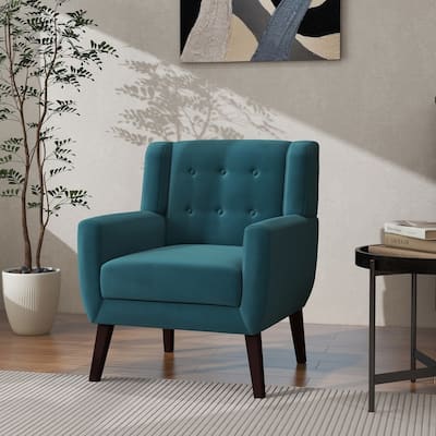 Modern Accent Chair Velvet Armchair - 28.9"W x 35.1"H x 29.5"D