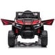 preview thumbnail 1 of 15, Mini UTV Adventure: 12V Electric Car with LED Lights and Horn Red