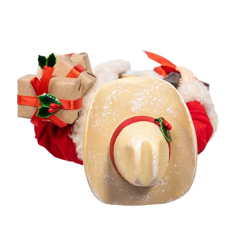Kurt Adler 11-Inch Fabriche Western Santa with Guitar