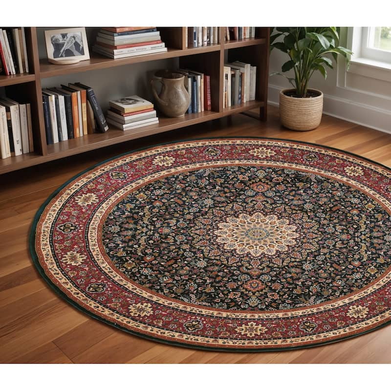 HomeRoots Oriental Traditional Runner Area Rug - 94.49 in. x 94.49 in.  x 0.43 in.