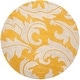 preview thumbnail 7 of 43, SAFAVIEH Handmade Soho Gabina N.Z. Wool Rug 8' Round - Gold/Ivory - Round