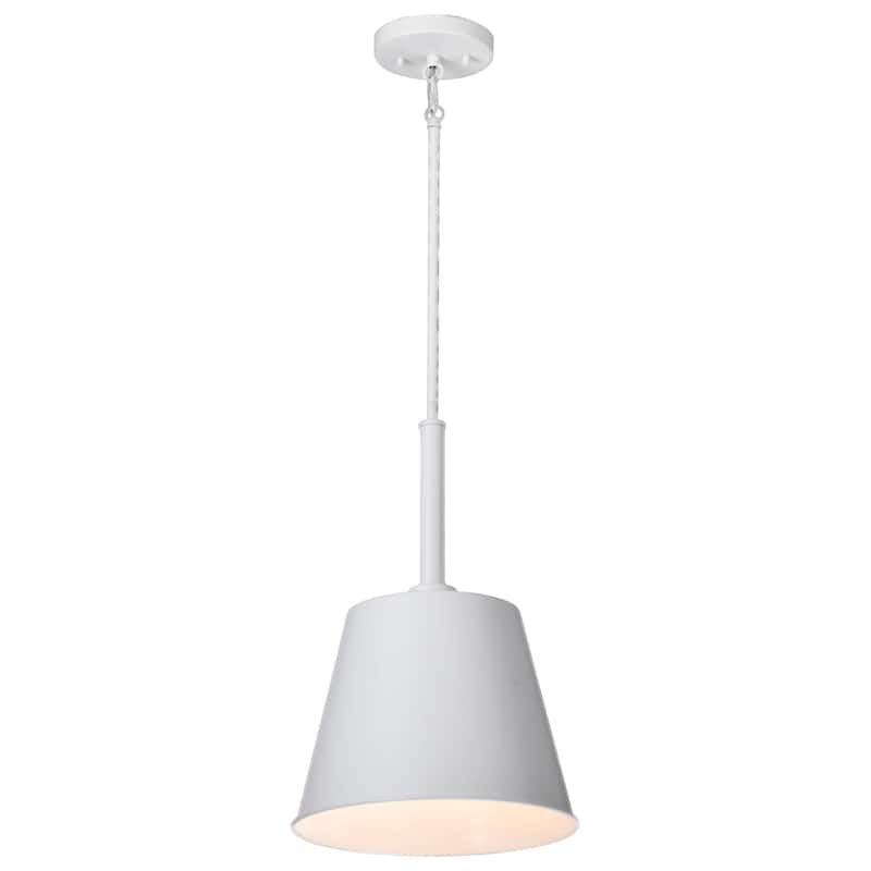 Alexis 1 Light Small Pendant Matte White Finish - Matte White