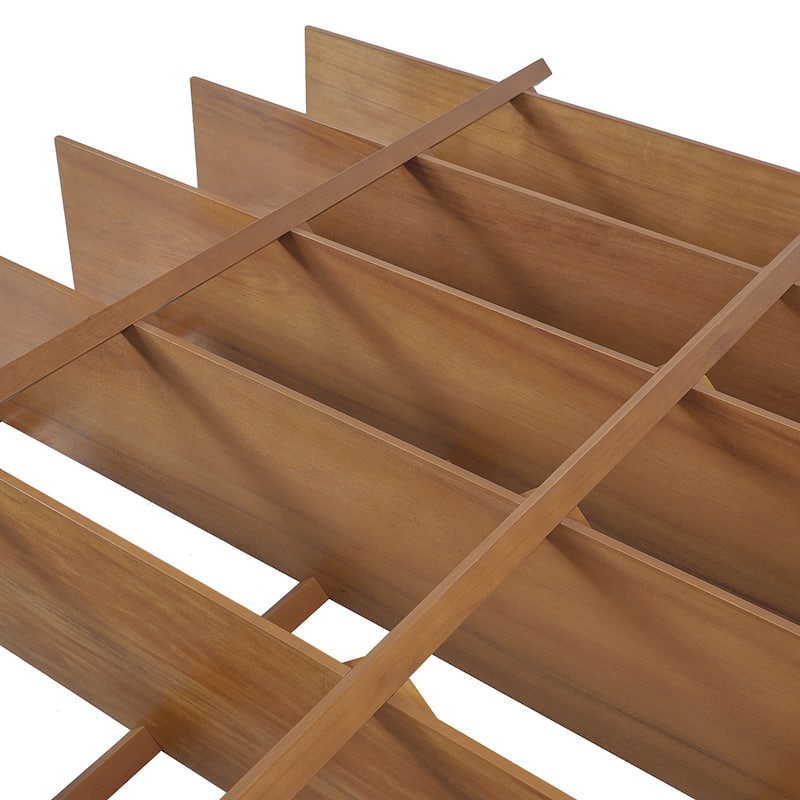 Christopher Knight Home - Farmhouse Pine Wood 6-Tier Open Shelf Bookcase with Acacia Veneer