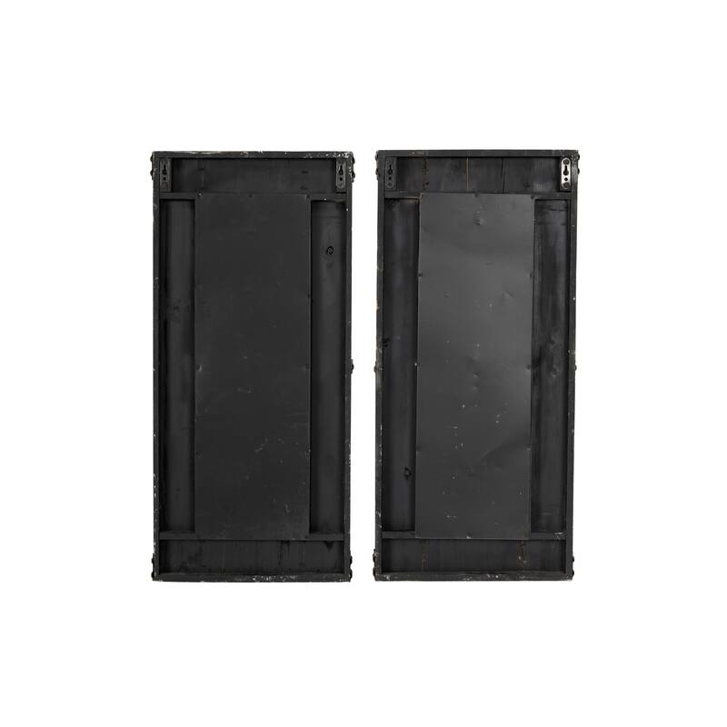 Wood Keys 3D Skeleton Wall Decor with Studs - Set of 2 Brown - Roche River Decor