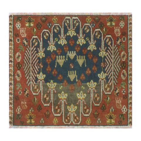 Noori Rug Fine Vintage Distressed Carmelo Rust/Navy Runner - 2'1" x 1'9"