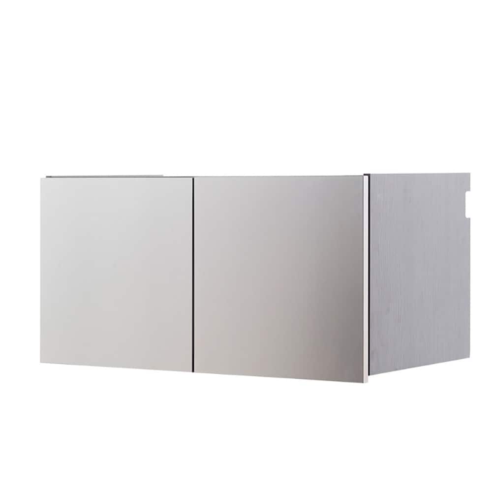 Nova Series Wood Wall Mounted Garage Cabinet in Metallic Gray - 32"W x 16"H x 20"D