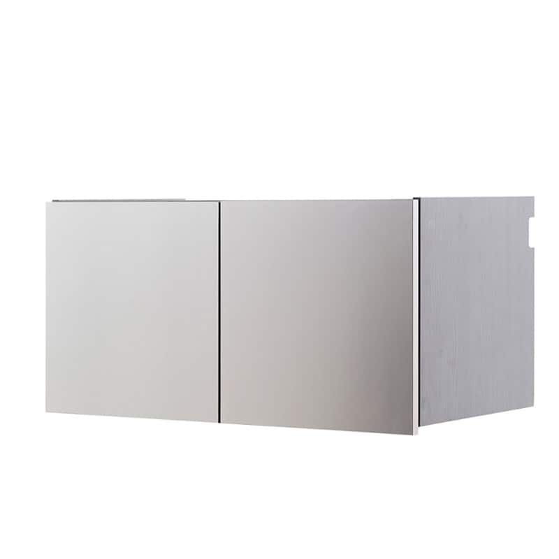 Nova Series Wood Wall Mounted Garage Cabinet in Metallic Gray - 32"W x 16"H x 20"D