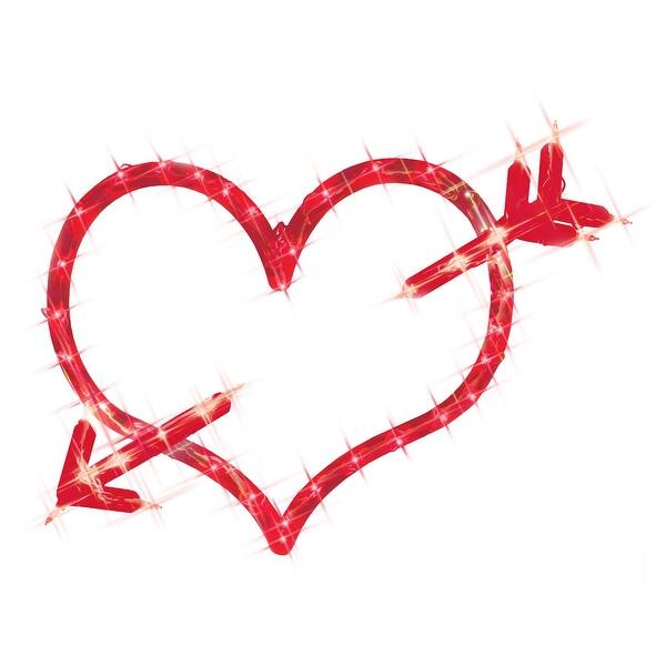 Shop 18 Lighted Red Valentine S Day Heart Bow Arrow Shop 18 Lighted Red Valentine S Day Heart Bow Arrow