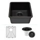preview thumbnail 1 of 35, Lexicon Drop-In Quartz 16 Inch Single Bowl Kitchen Sink Kit