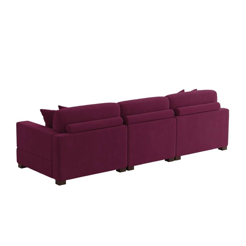 Oversized L-shaped Modular Sectional Sofa with Chaise Lounge