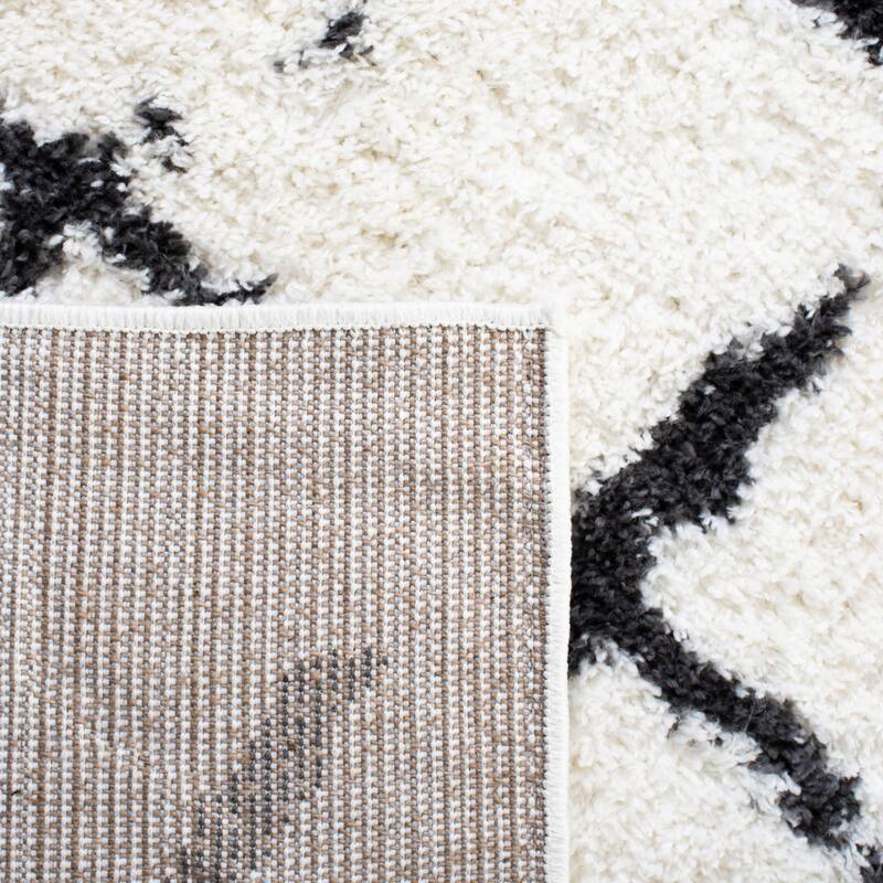 SAFAVIEH Berber Shag Toyo Light Grey/Cream Rug