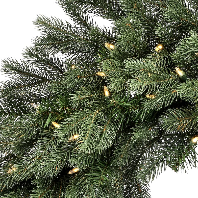 30" LED Colorado Spruce Wreath - Blue Green - 30-Inch