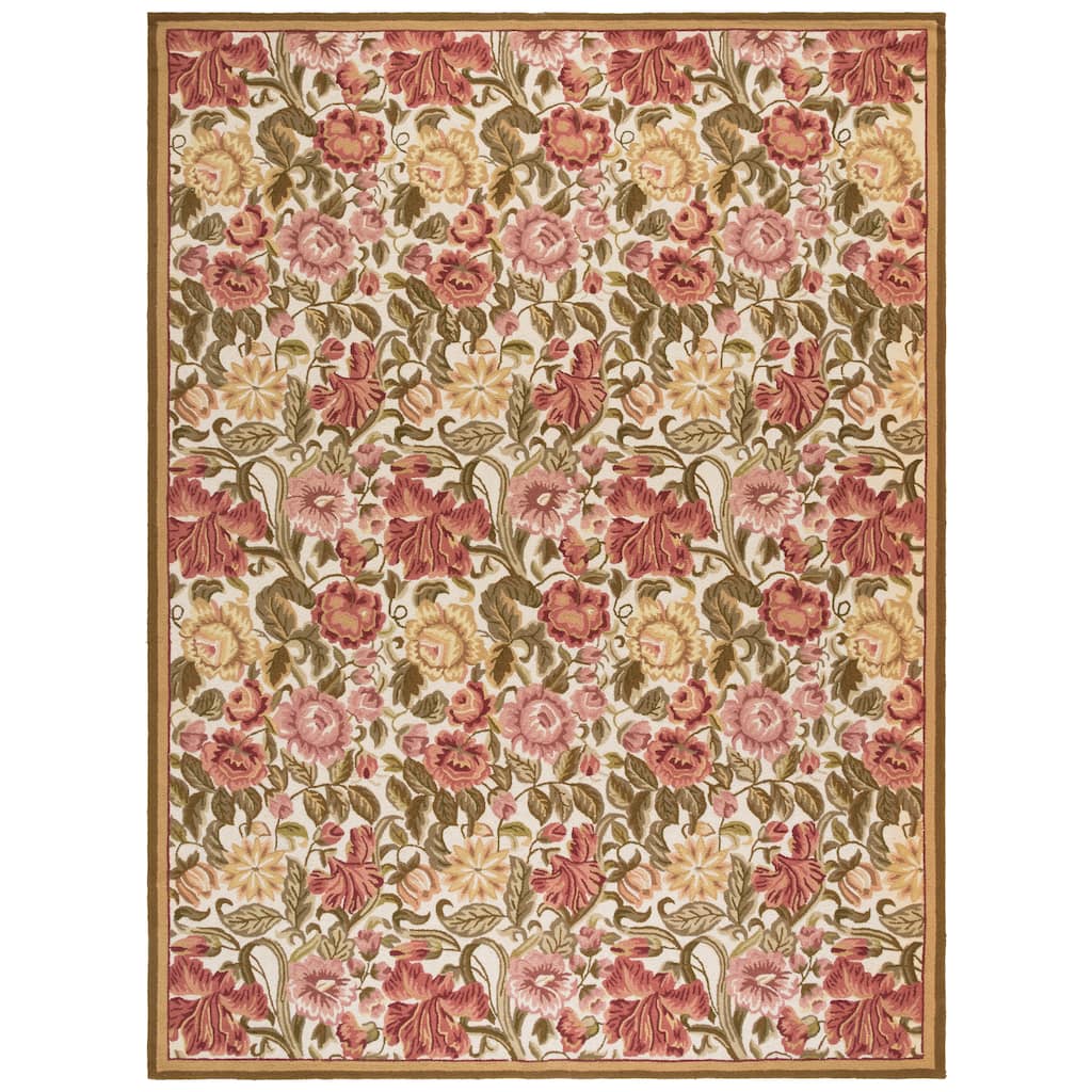 SAFAVIEH Handmade Chelsea Ivonne French Country Wool Rug - 9' x 12'