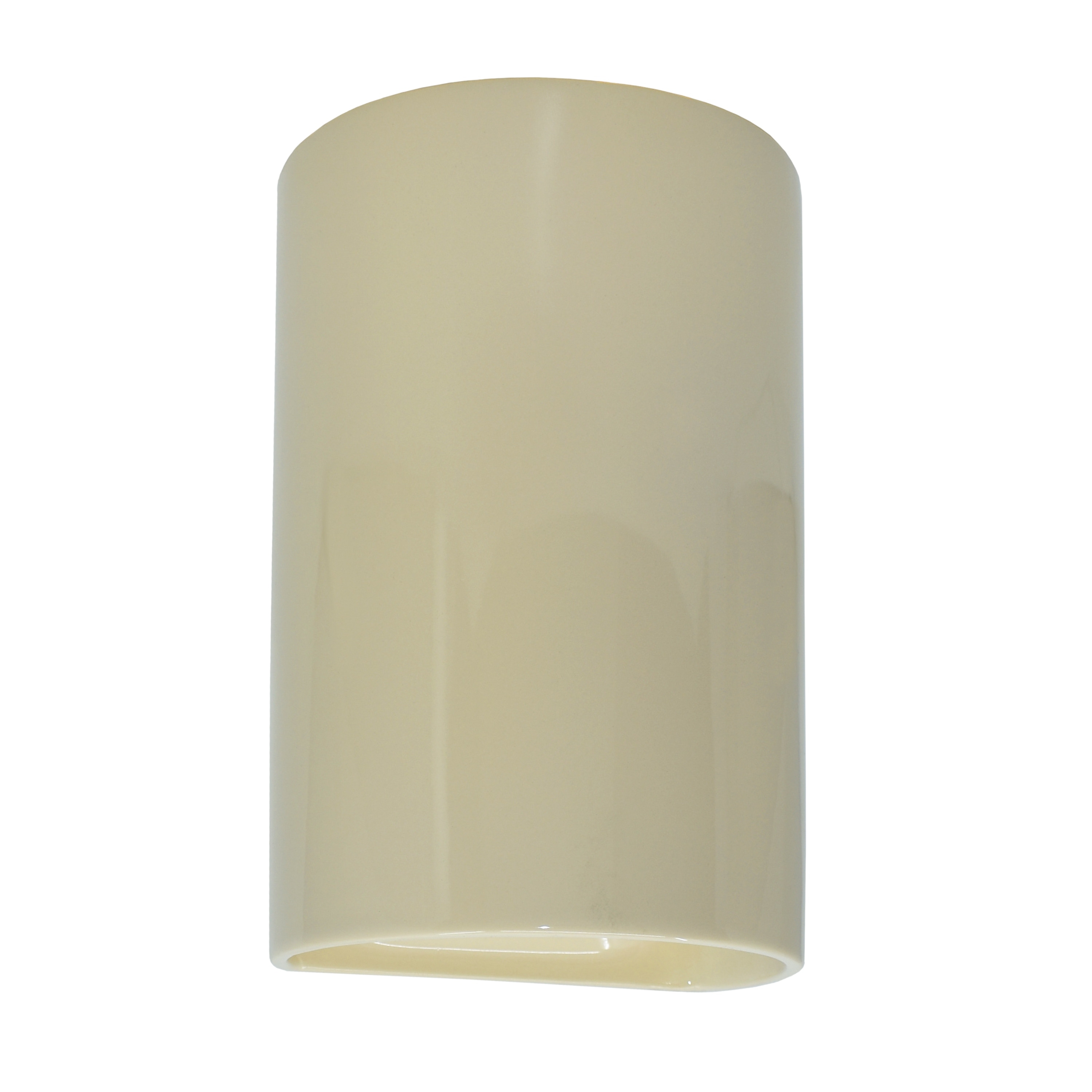 Justice Design Ambiance - Small ADA Cylinder Wall Sconce - Closed Top - Replaceable Bulb